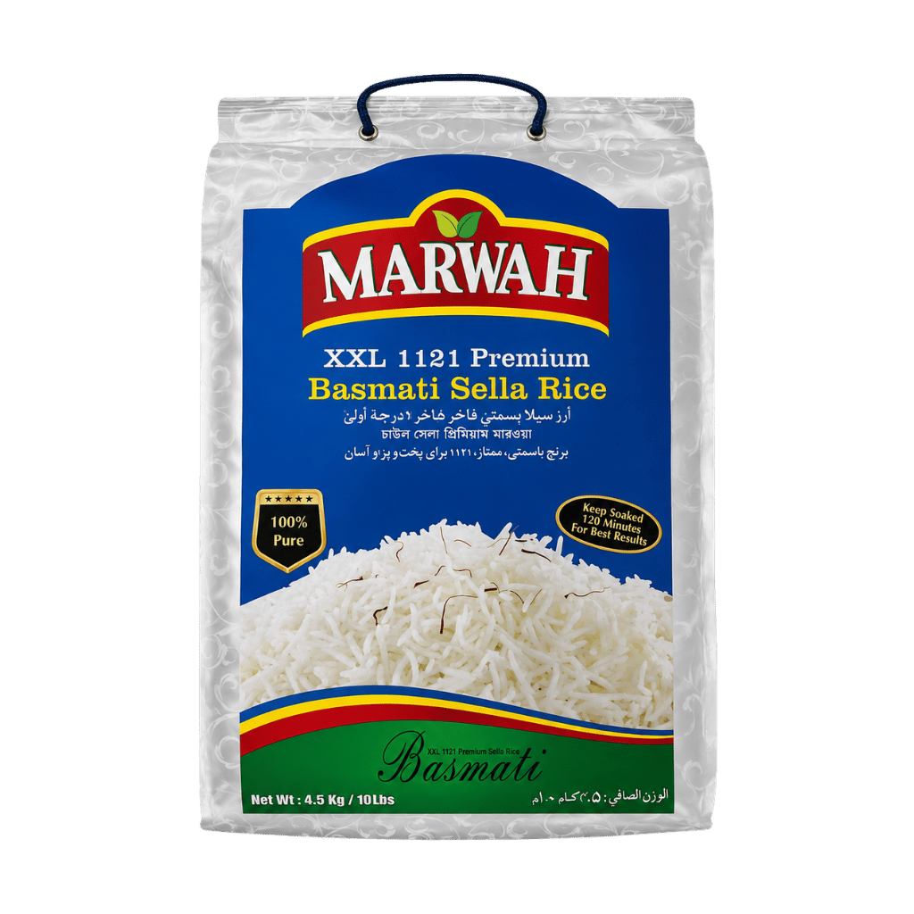 Marwah Basmati Sella Rice 10 lb buy online USA - 1